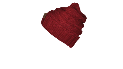 Women's Fashion Solid Color Crimping Wool Cap (Wine Red)
